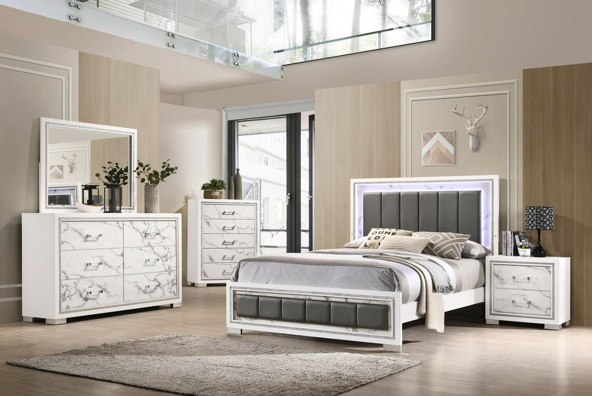 King Bed - Dresser - Mirror