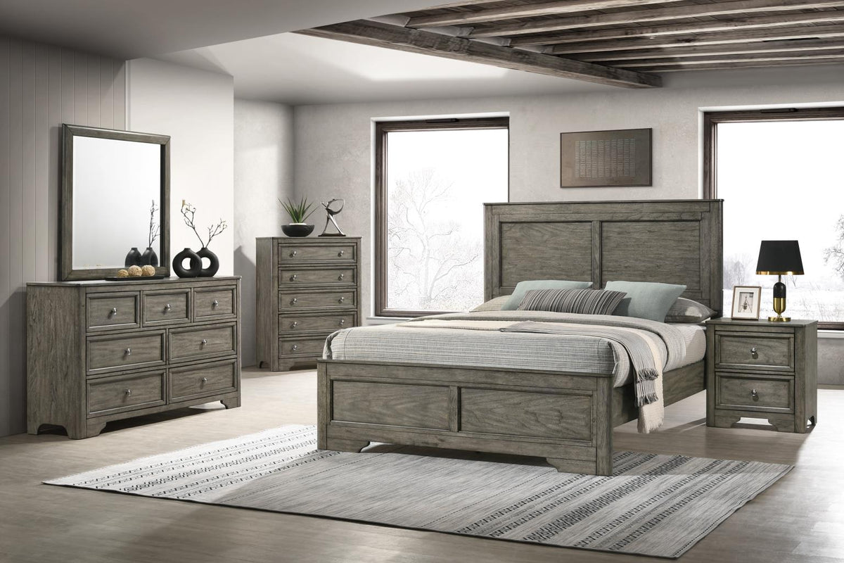 King Bed-Dresser-Mirror