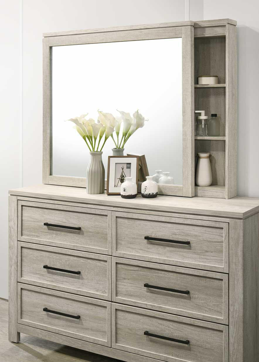 King Bed-Dresser-Mirror