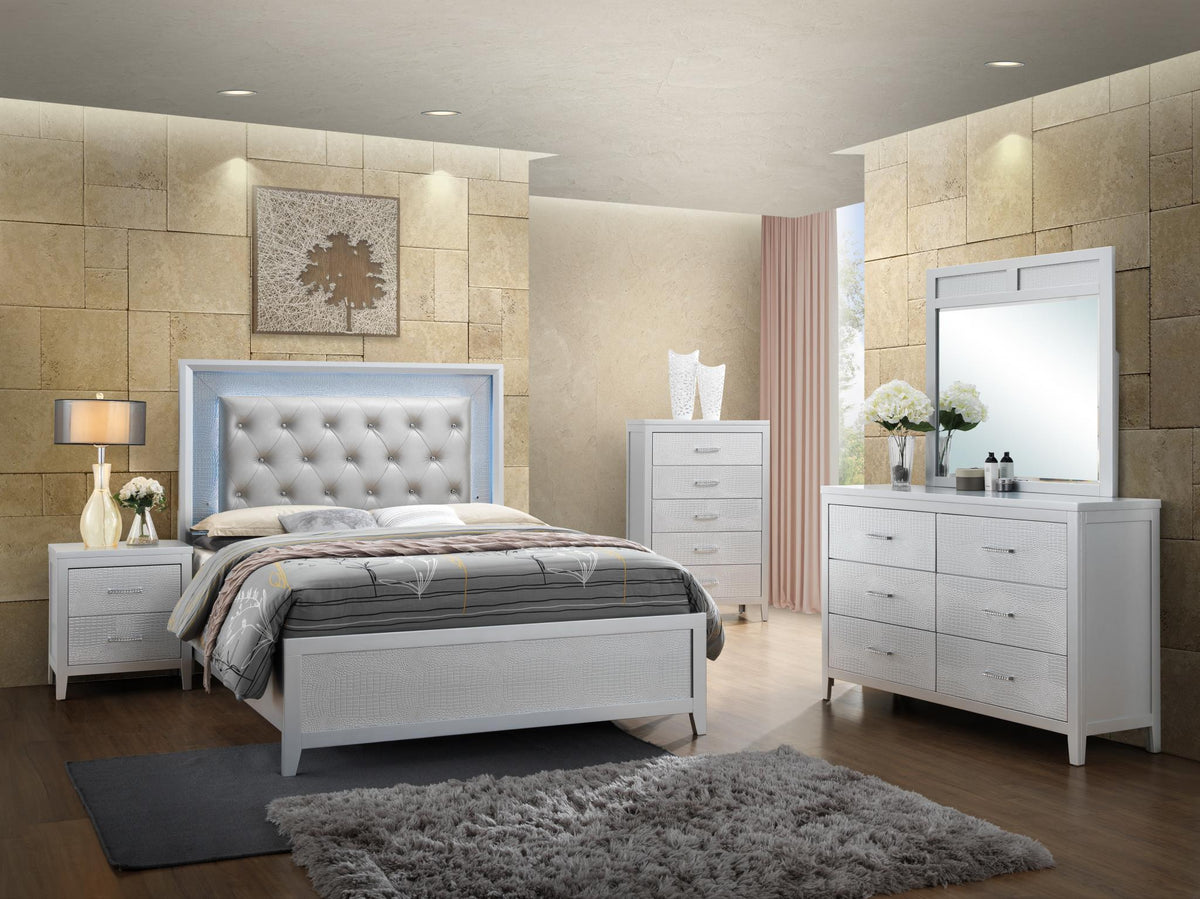 King Bed-Dresser-Mirror