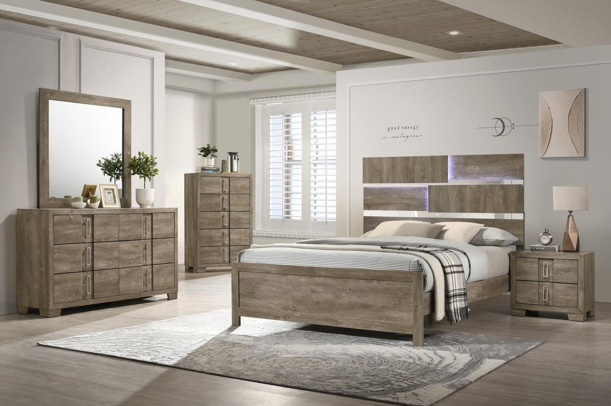 King Bed-Dresser-Mirror