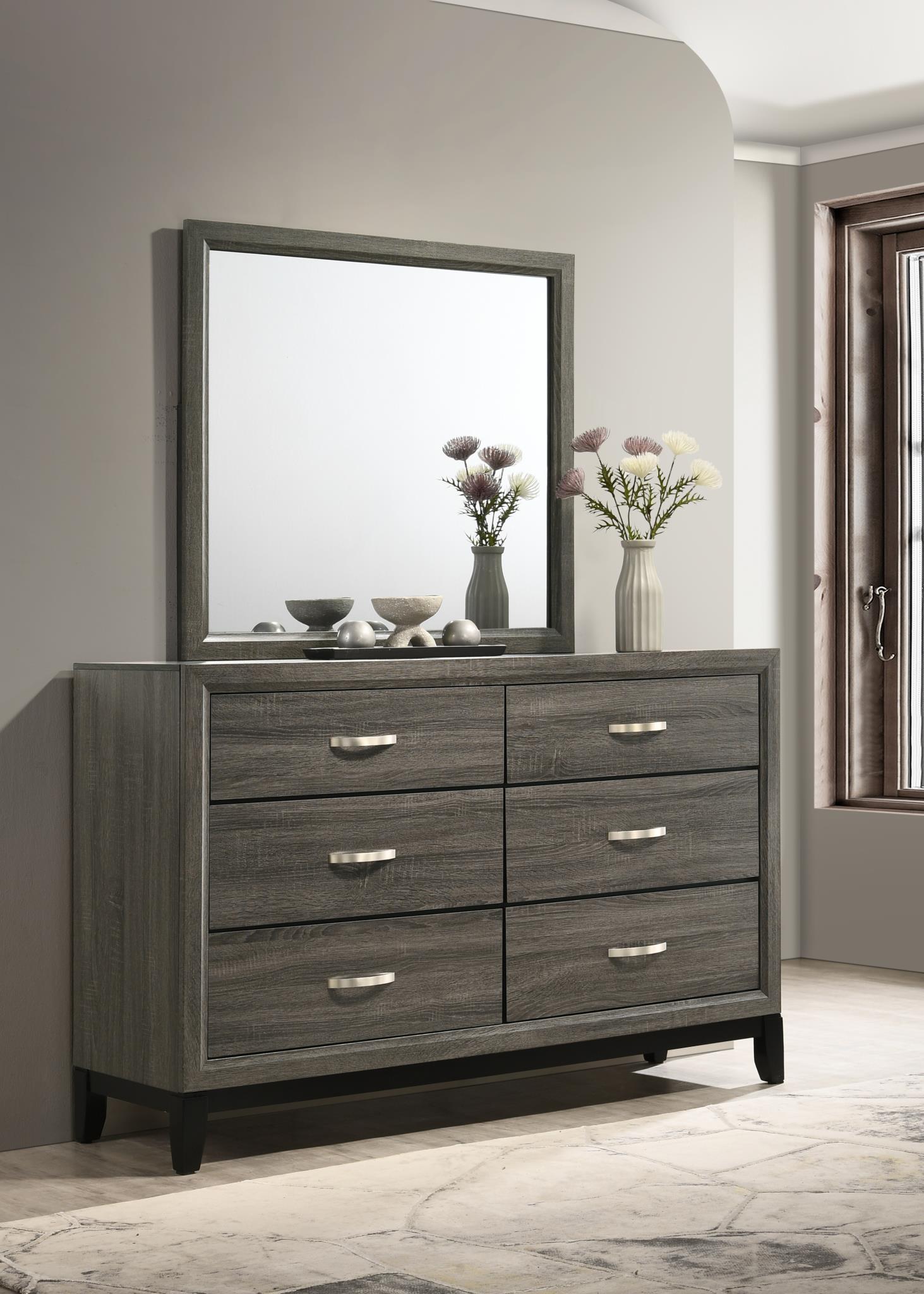 Full Bed-Dresser-Mirror