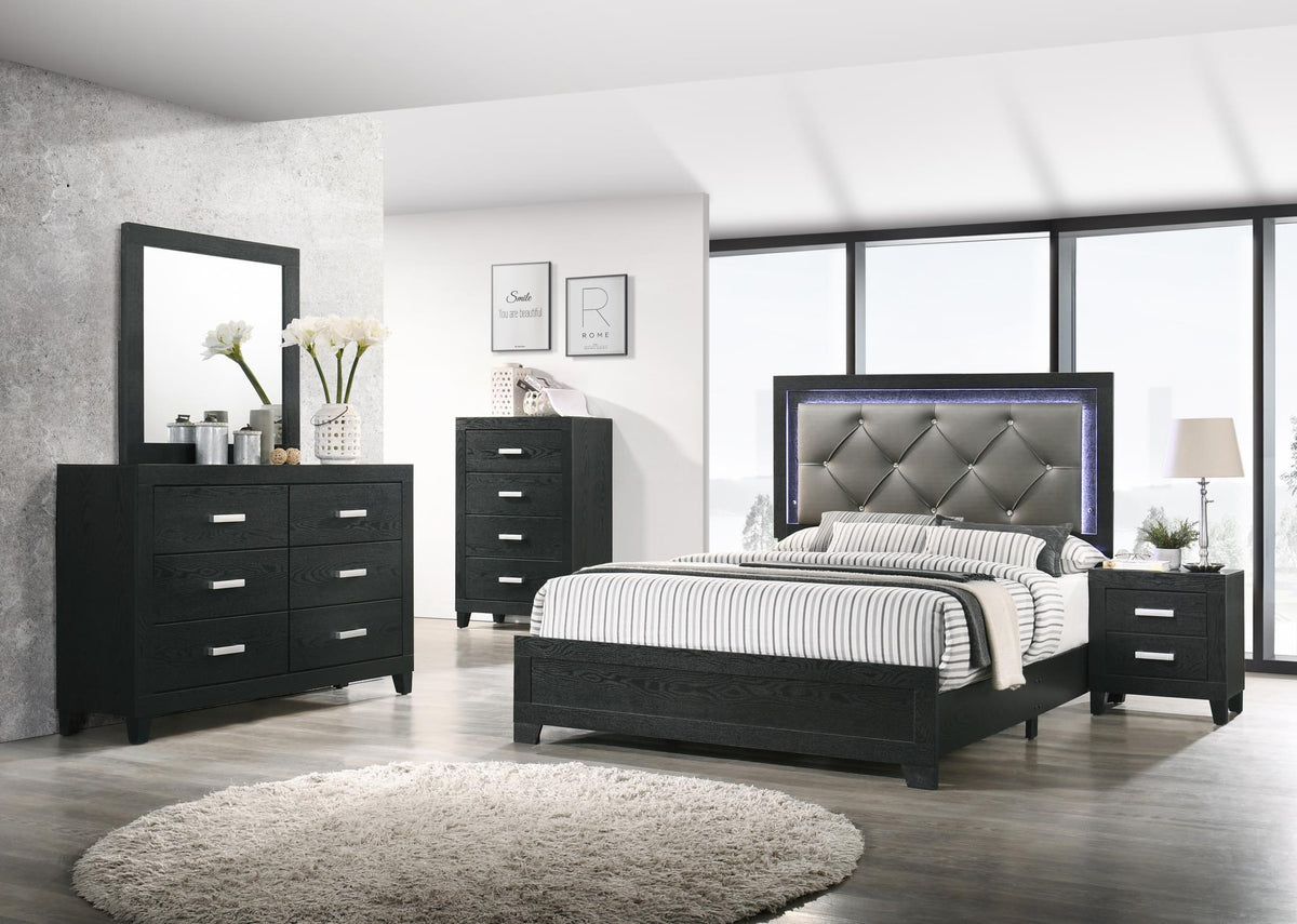 Twin Bed-Dresser-Mirror