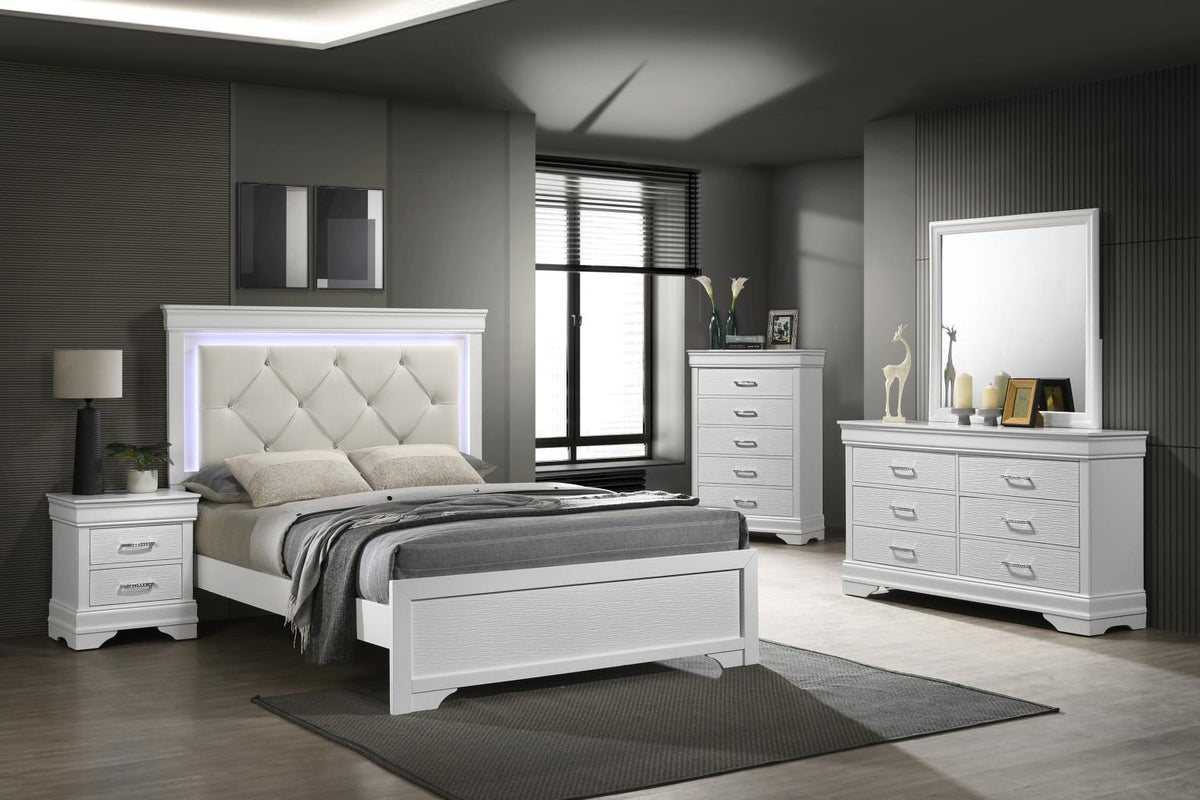 Twin Bed-Dresser-Mirror