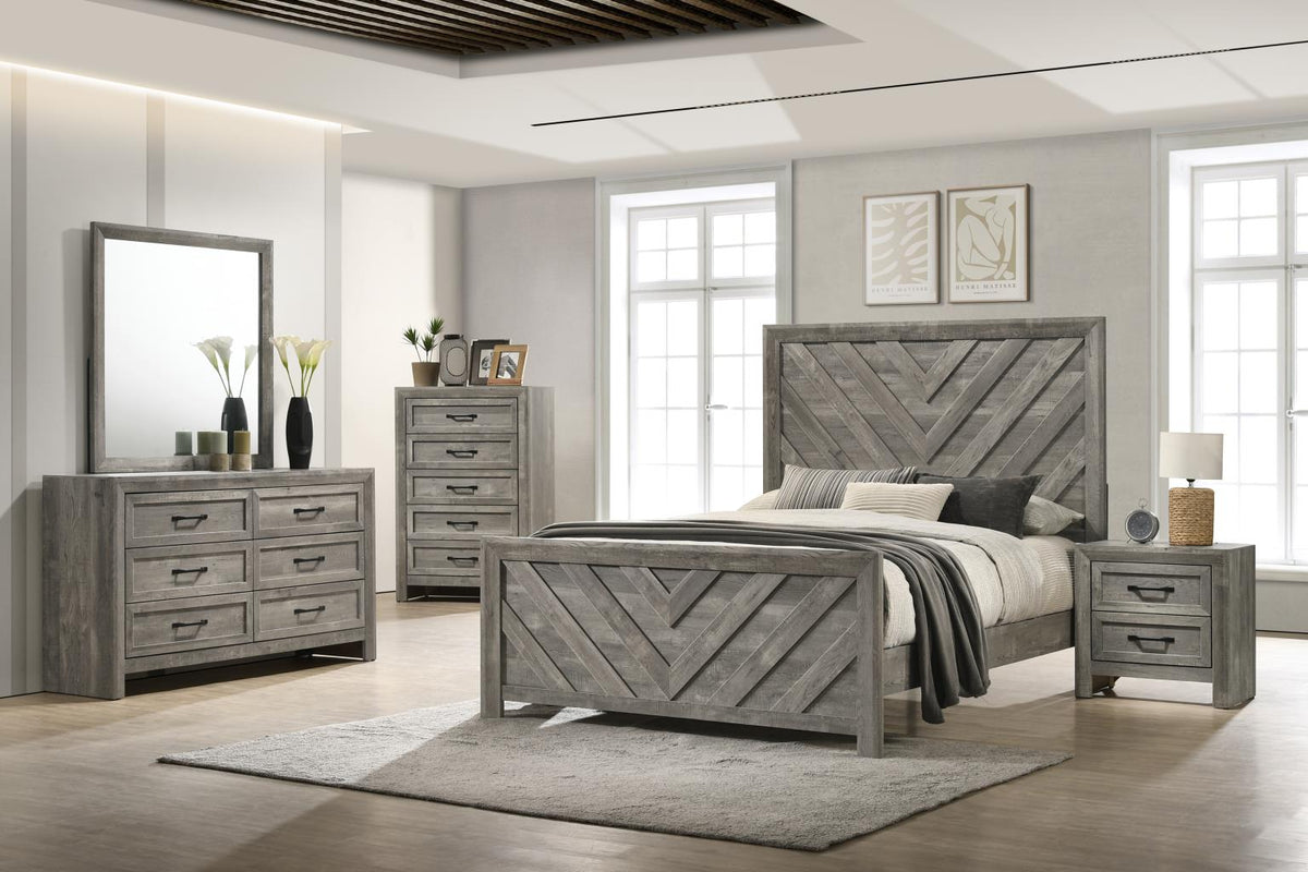 King Bed-Dresser-Mirror