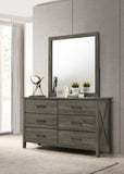 King Bed-Dresser-Mirror