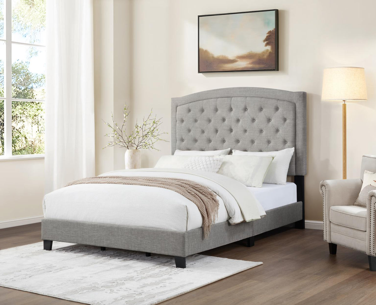 LIGHT GRAY KING BED