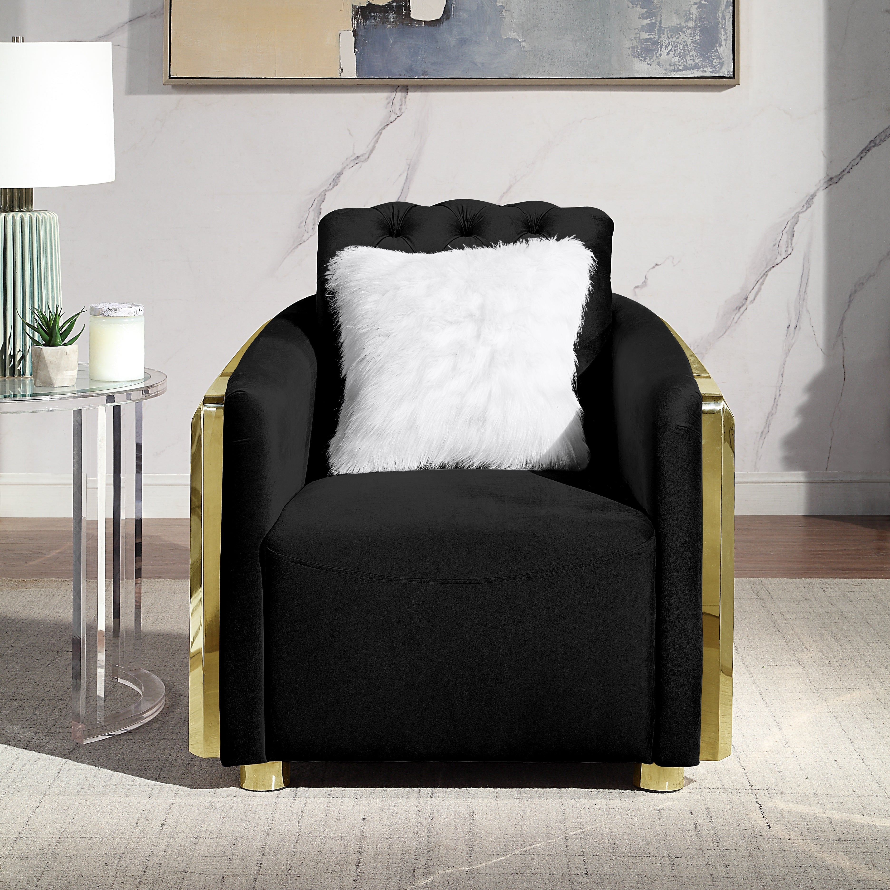 Direnzo Velvet Armchair