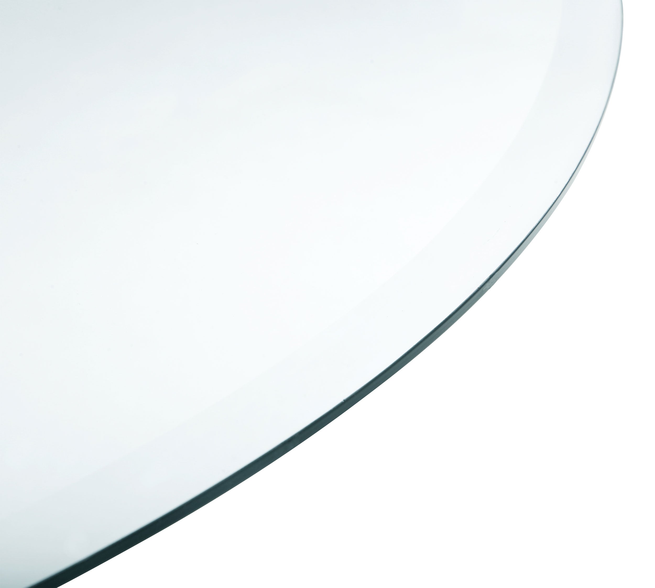 36-inch 8mm Round Clear Tempered Glass Top