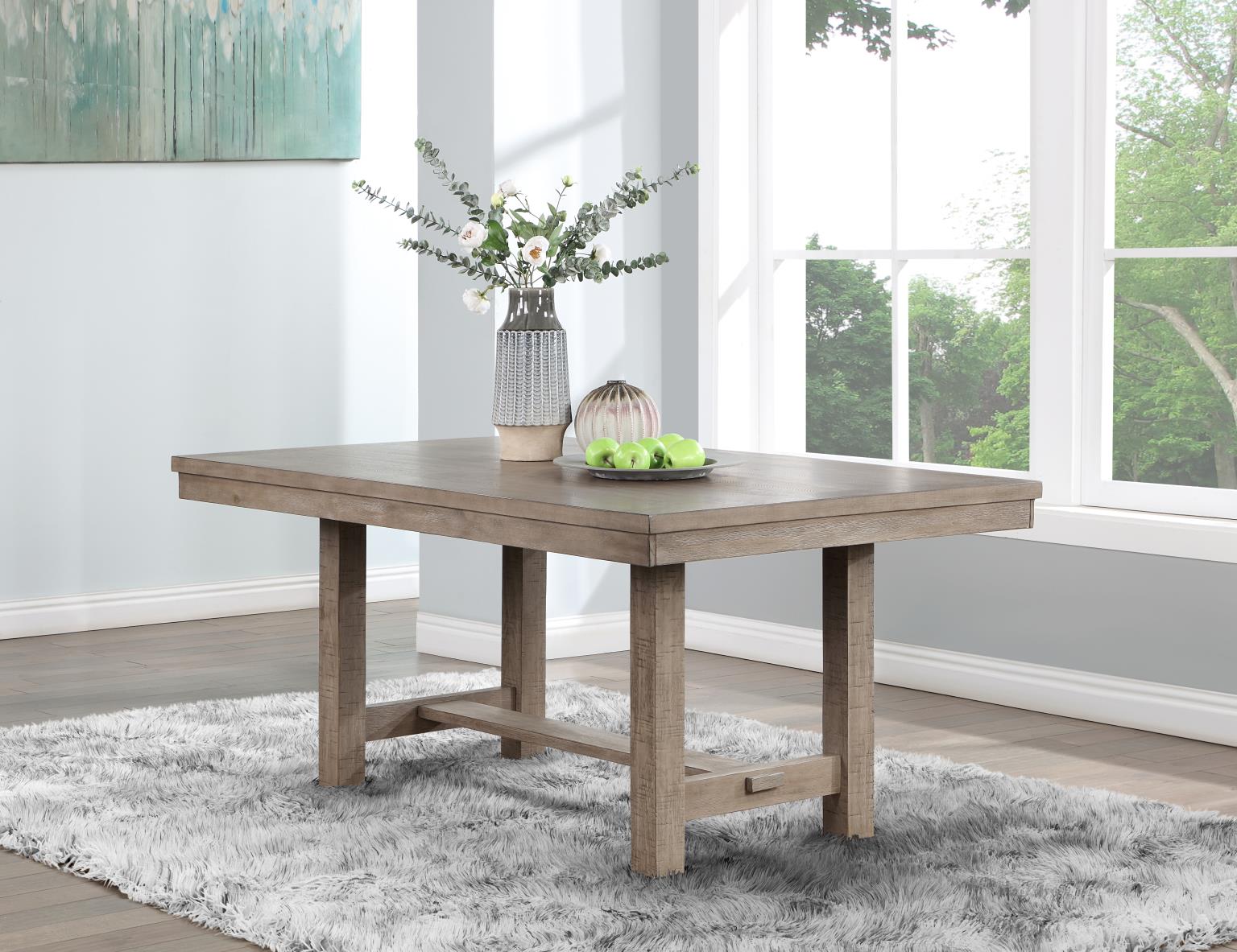 Gray Dining Bench