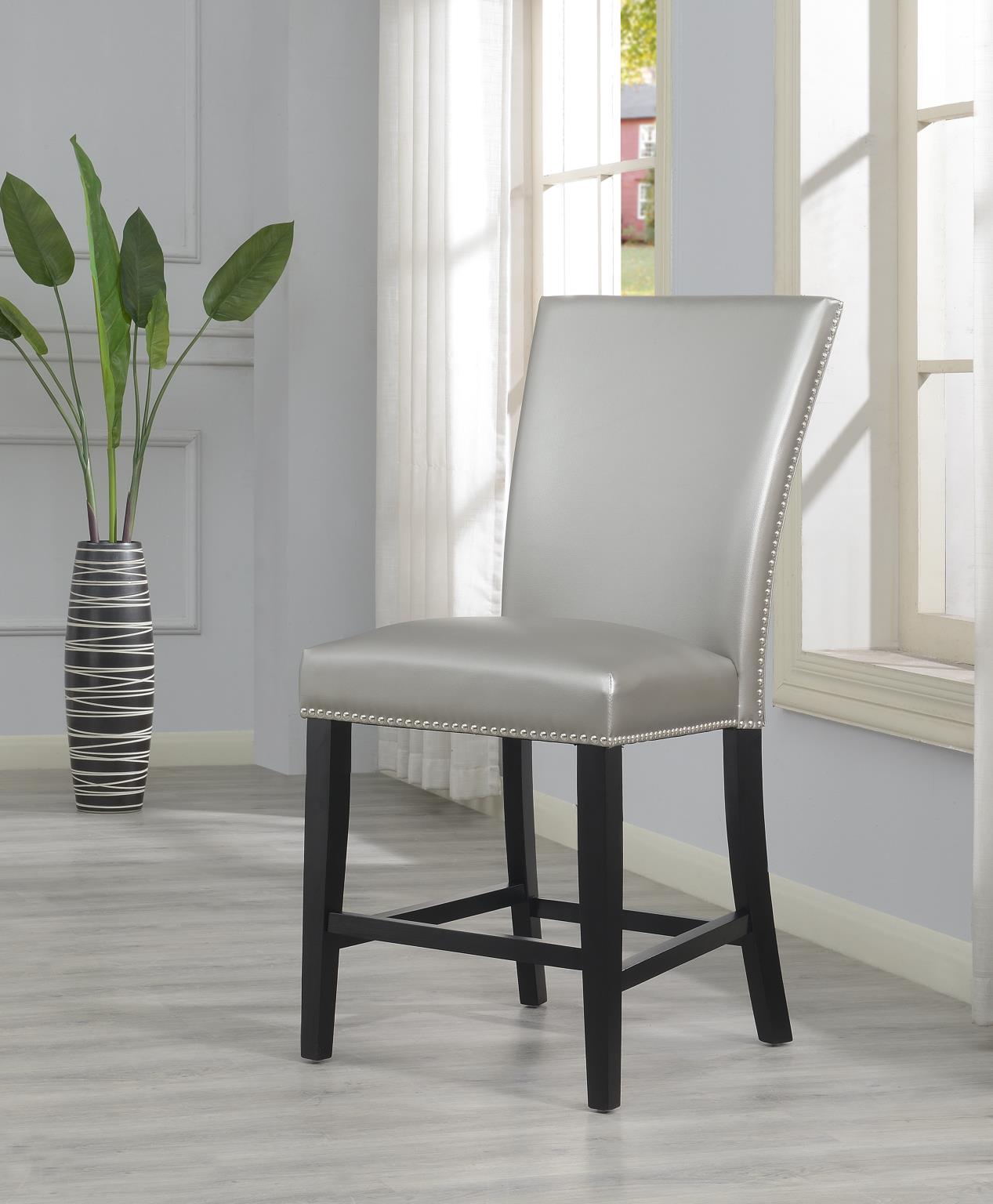 Black Velvet Counter Chair (Price Per Chair/Moq 2)