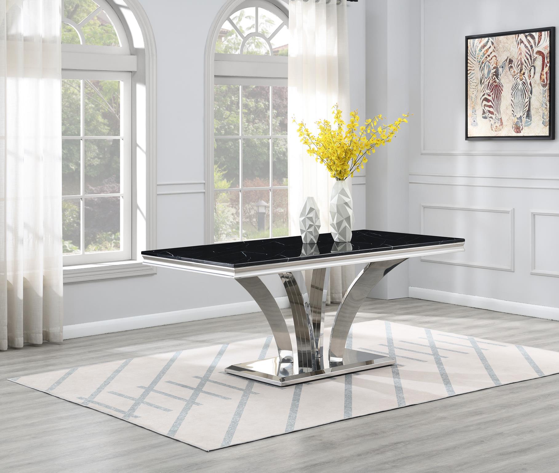 Dining Table (White Marble)