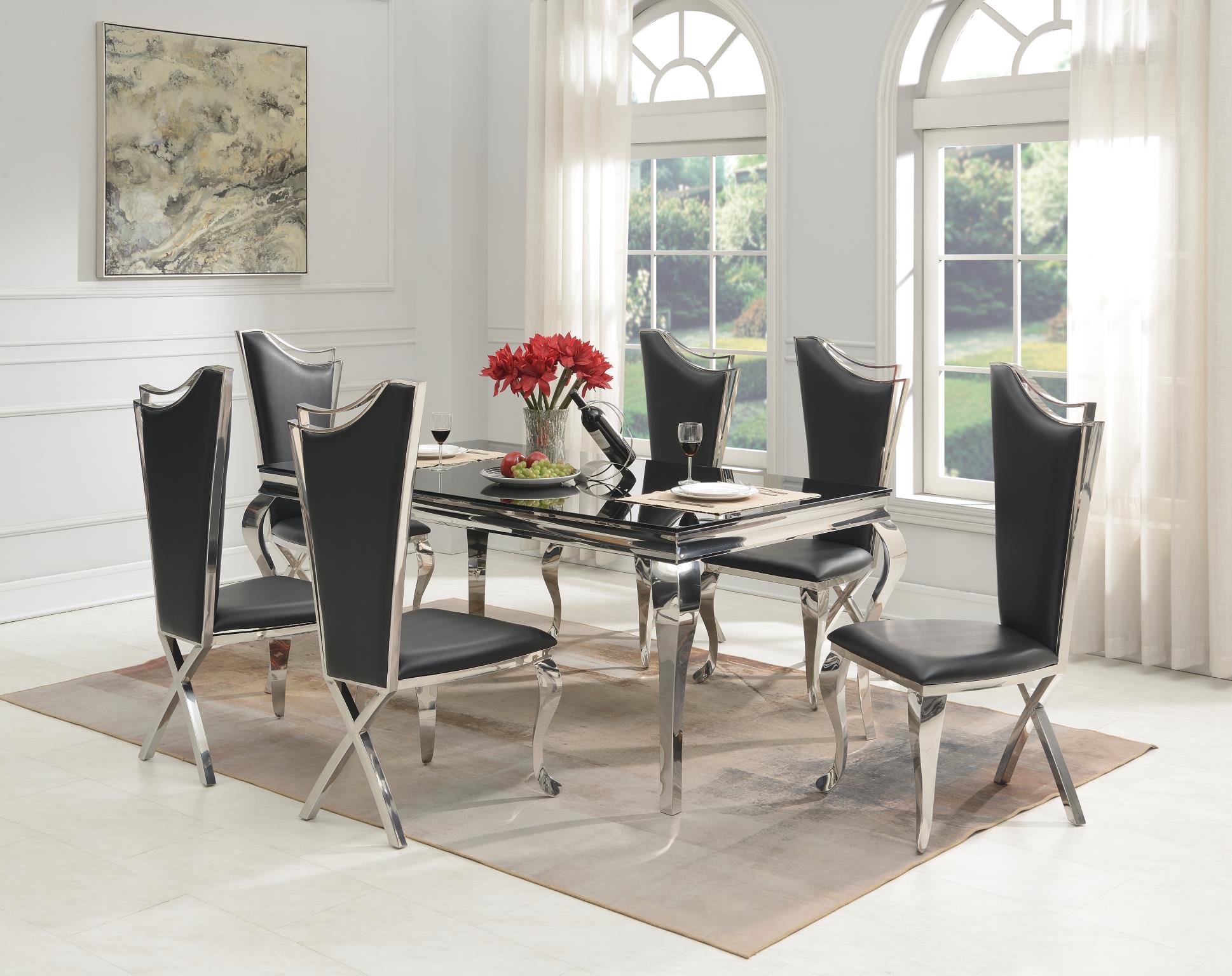 Black Rectangular Dining Table