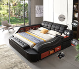 Fatbardh Leather Bed