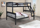 Carlotta Black Finish Bunk Bed Youth Collection