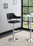 Black Leather Pu Bar Stool (Price Per Chair Moq Is 2)