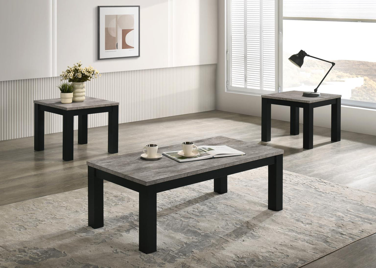 MELAMINE TOP 3 PK TABLE SET (3/CN)