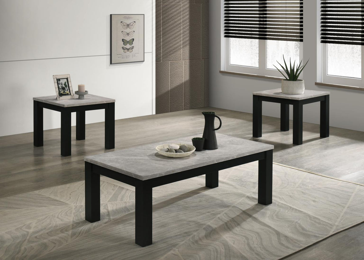 MELAMINE TOP 3 PK TABLE SET (3/CN)