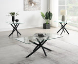 Black 3 Pk Table Set (3/Cn)