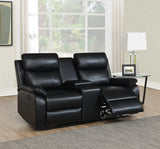 Black Motion Loveseat