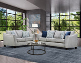 Beige Sofa and Loveseat