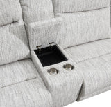 Agrippina Beige Power Reclining Sectional W/Power Headrest