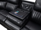 Atronia Black Power Reclining Sectional W/Screen