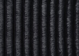 BLACK CORDUROY 3 PC SECTIONAL