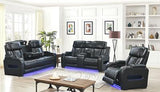 Power Motion Reclining Sofa & Reclining Console Loveseat