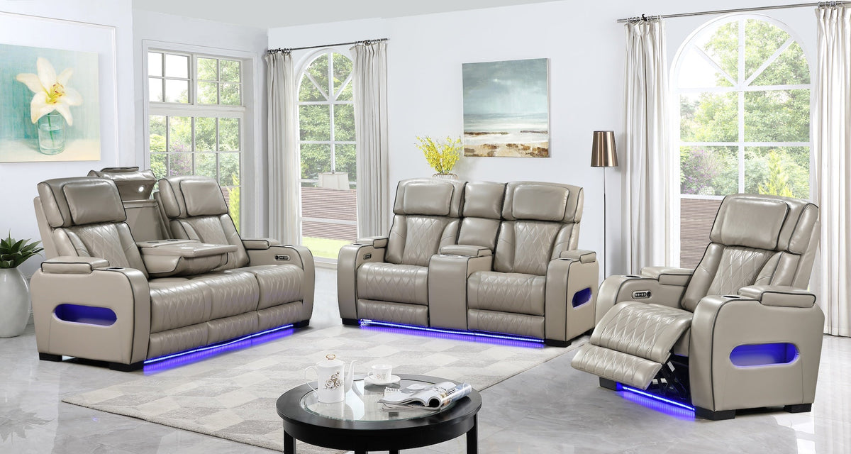 Home Theater Power Reclining Sofa Loveseat Recliner