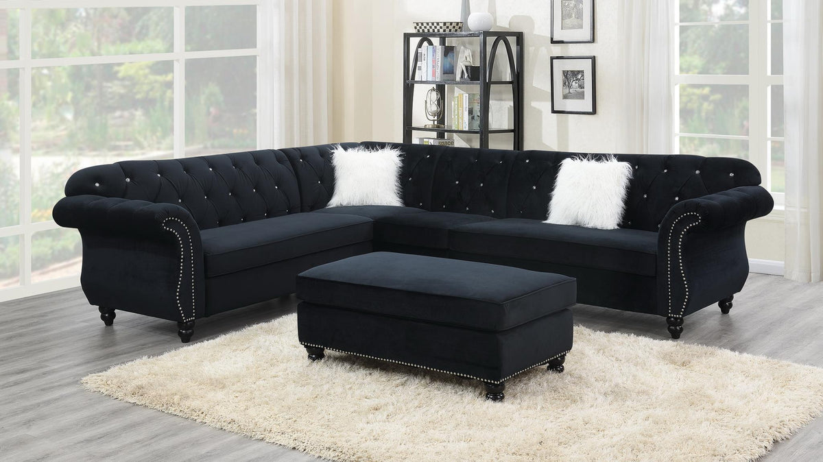 Black 4 Pc Sectional