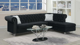 Black 2 Pc Sectional