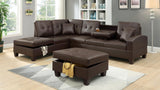 Brown 2 Pc Sectional