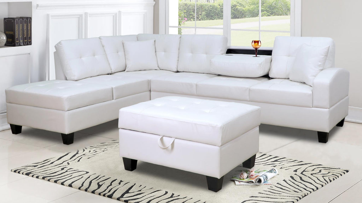 Alessia White Living Room Collection