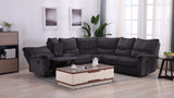 Charcoal Gray 3 Pc Sectional