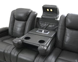 Hunnley Gray Power Reclining Living Collection