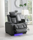 Hunnley Gray Power Reclining Living Collection