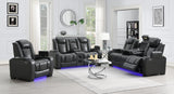 Hunnley Gray Power Reclining Living Collection