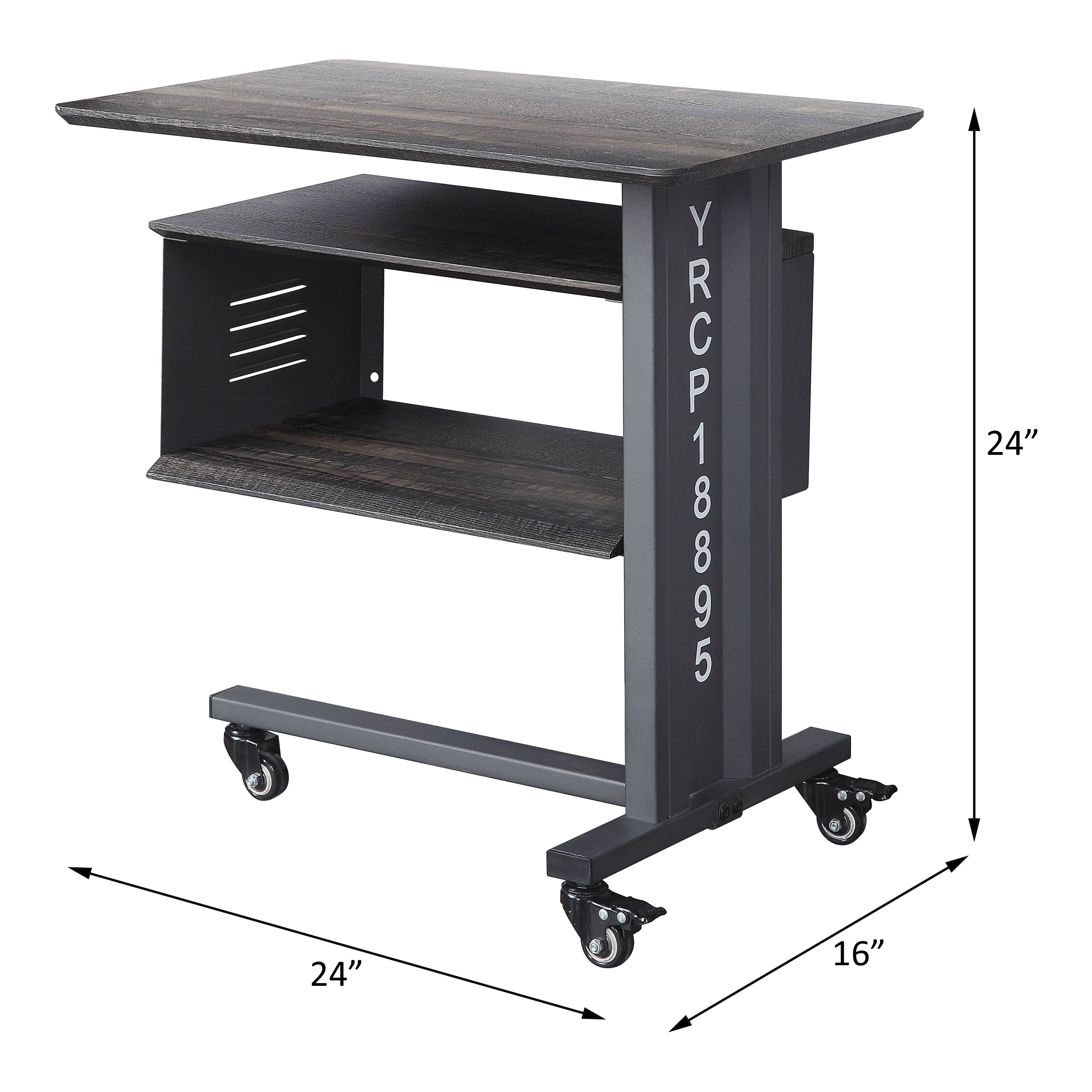 Cargo Accent Table W/Wall Shelf