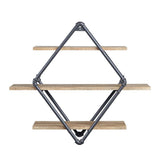 Brantley Wall Rack W/3 Shelves