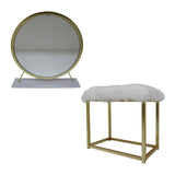 Adao Vanity Mirror & Stool