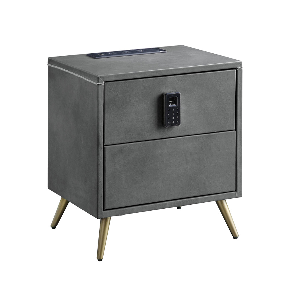 Doris Nightstand W/USB & Electric Lock