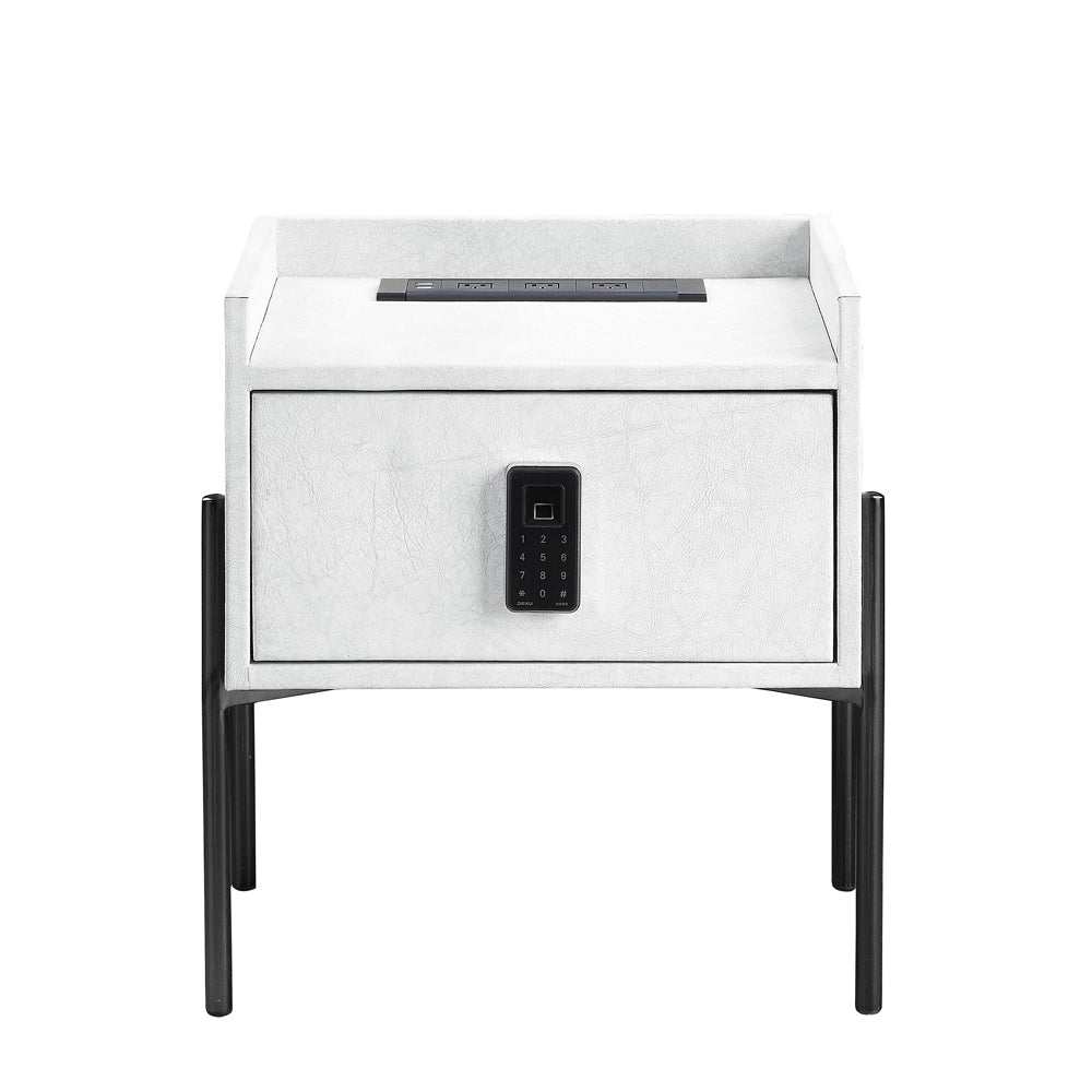 Metis Nightstand W/USB & Electric Lock