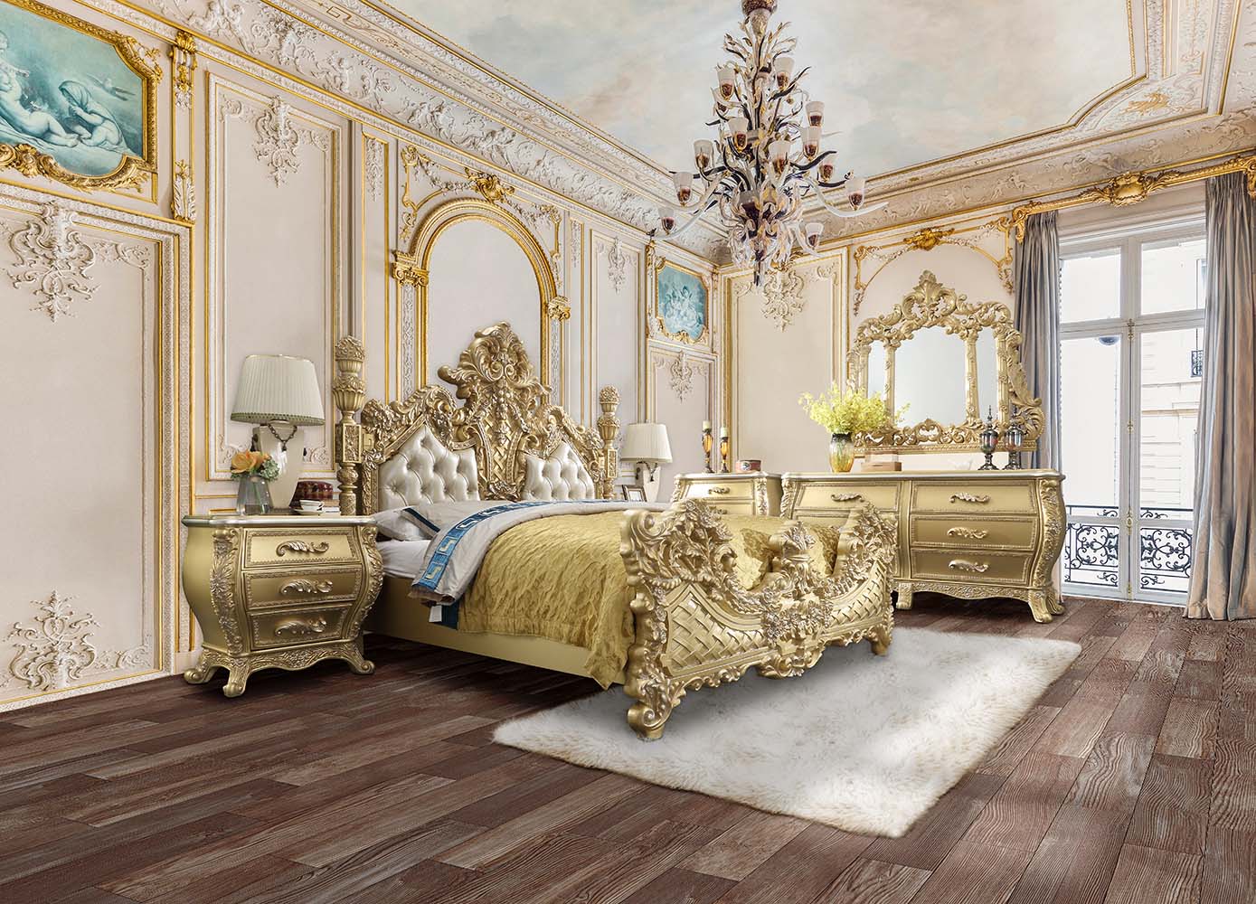 Cabriole EK Bed