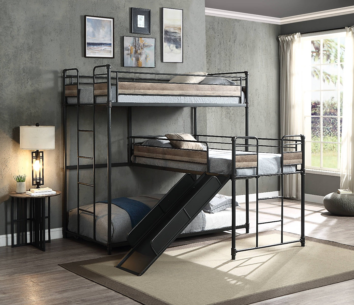 Brantley Triple Twin Bunk Bed