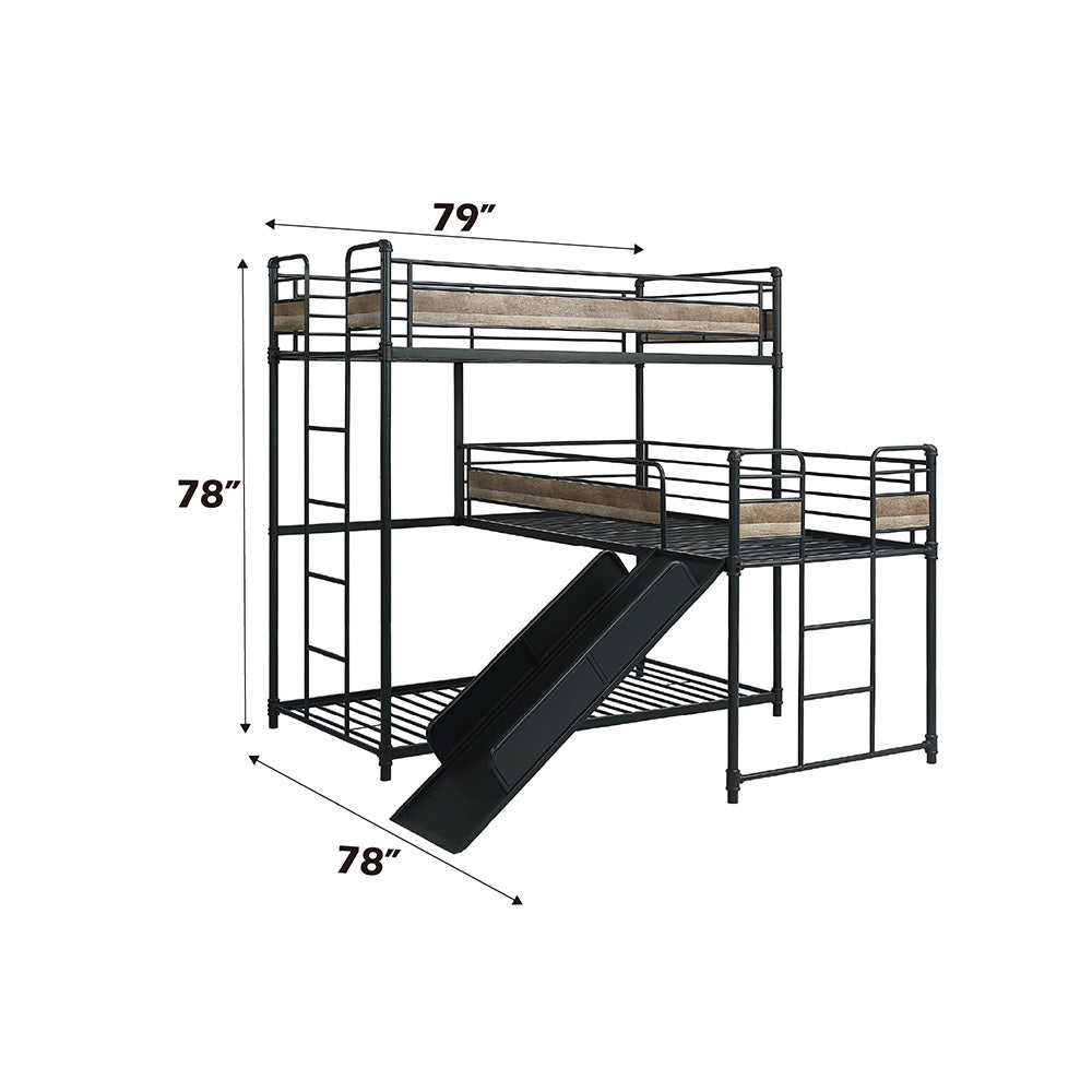 Brantley Triple Twin Bunk Bed