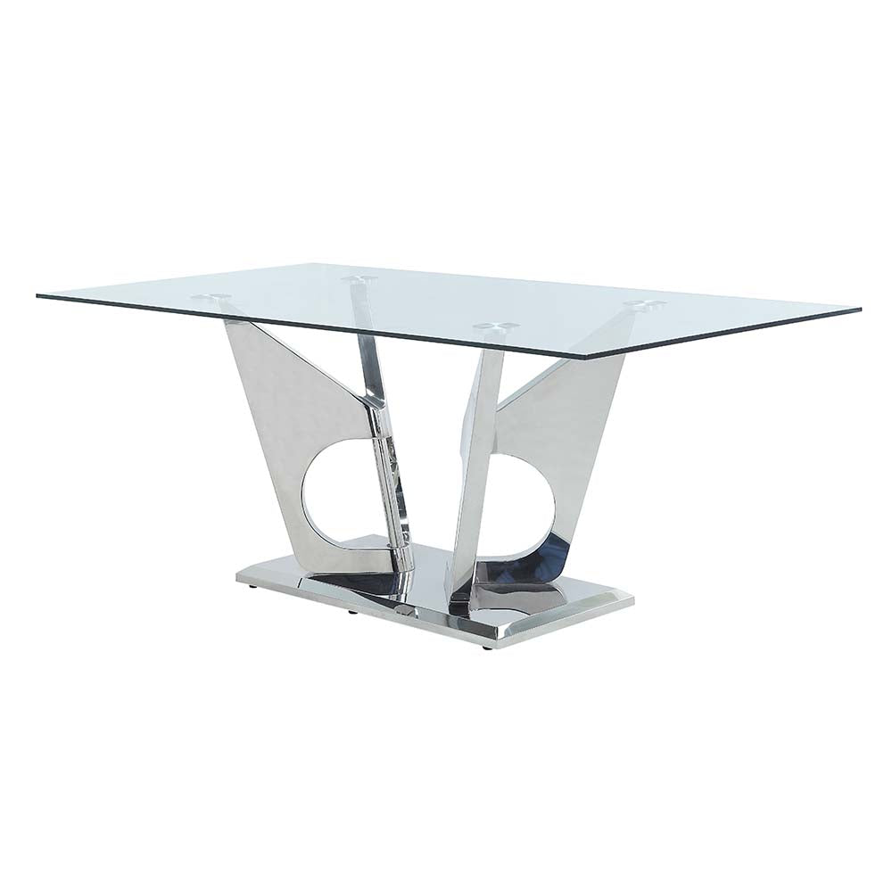 Azriel Dining Table W/Pedestal Base