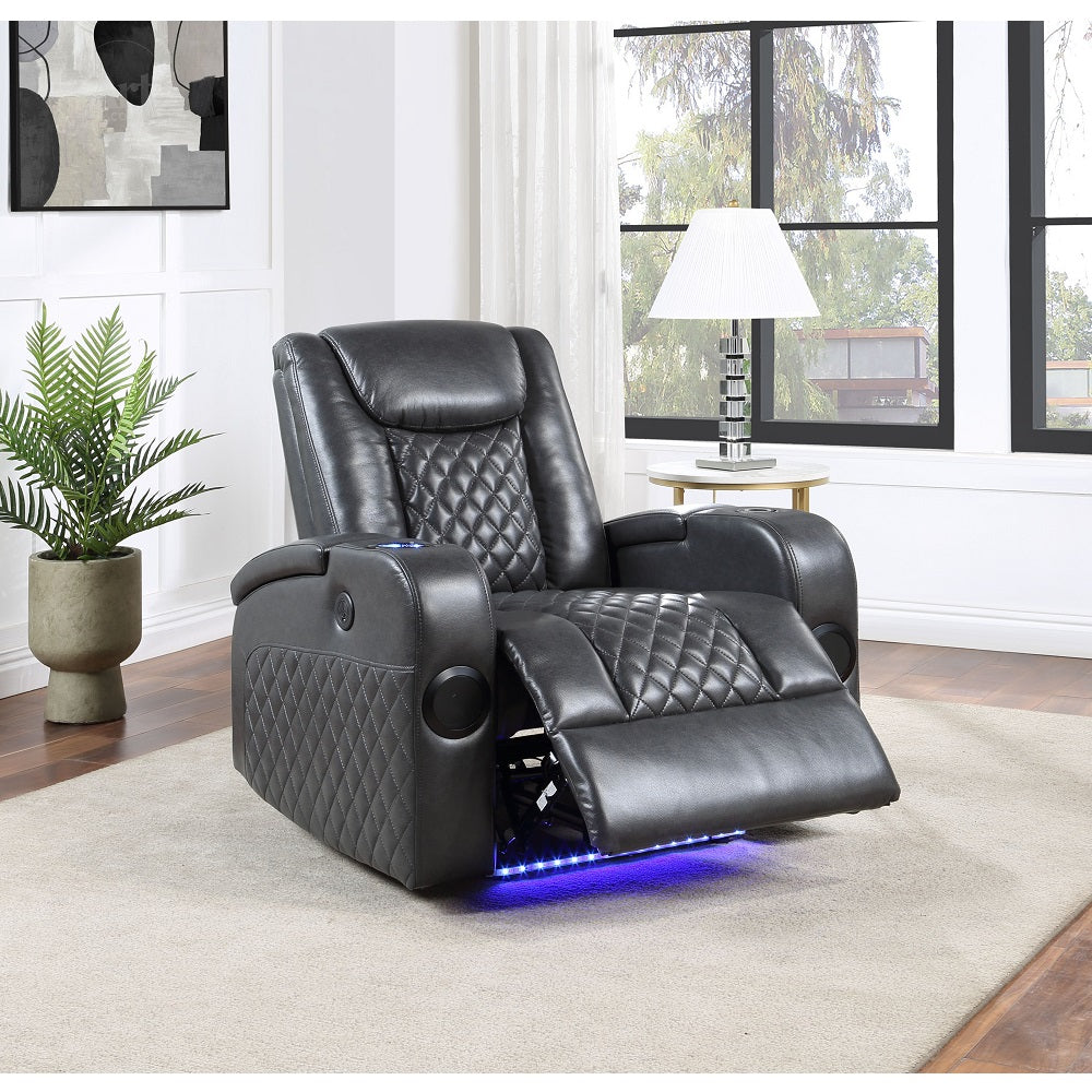 Alair Power Motion Recliner W/Bluetooth, Wireless Charger & Cupholder